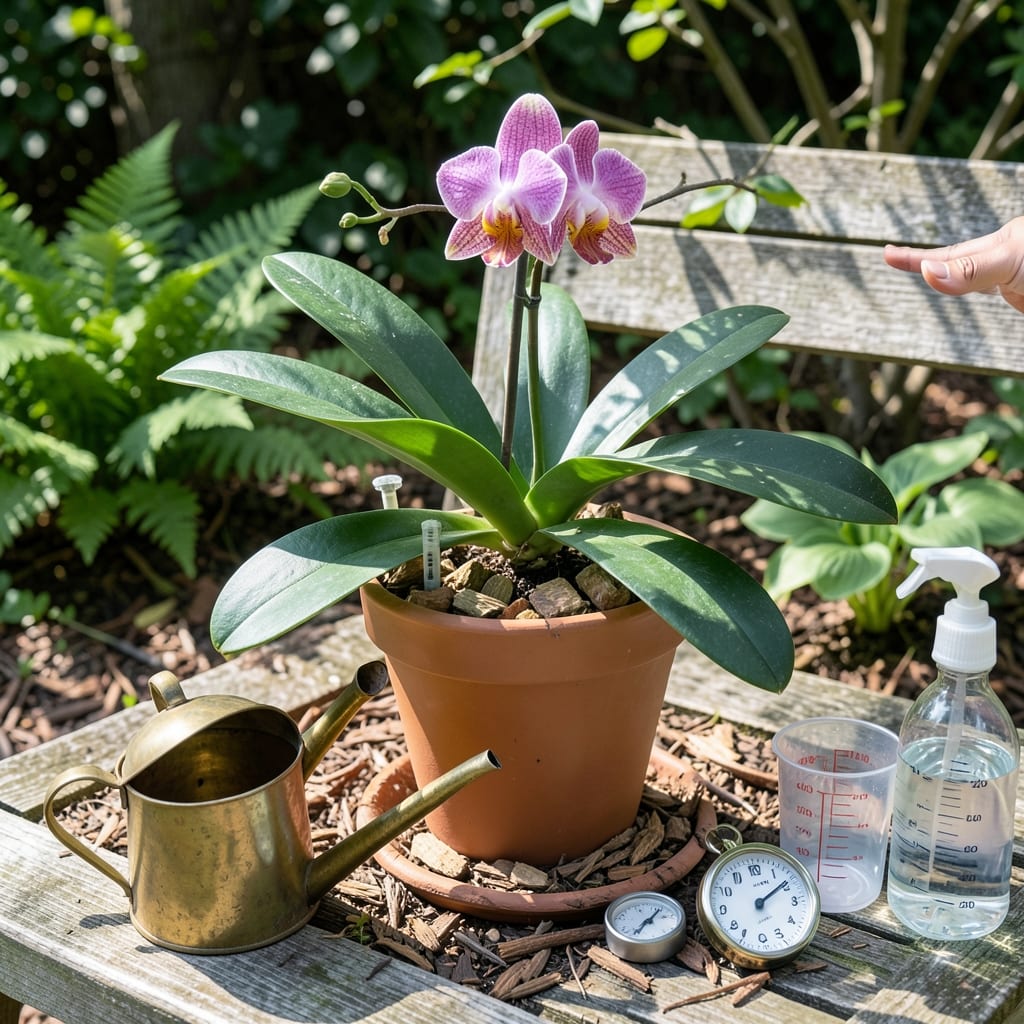 How Much Water Do I Need to Give Outdoor Orchids a Day: Exact Milliliters by Season and Humidity