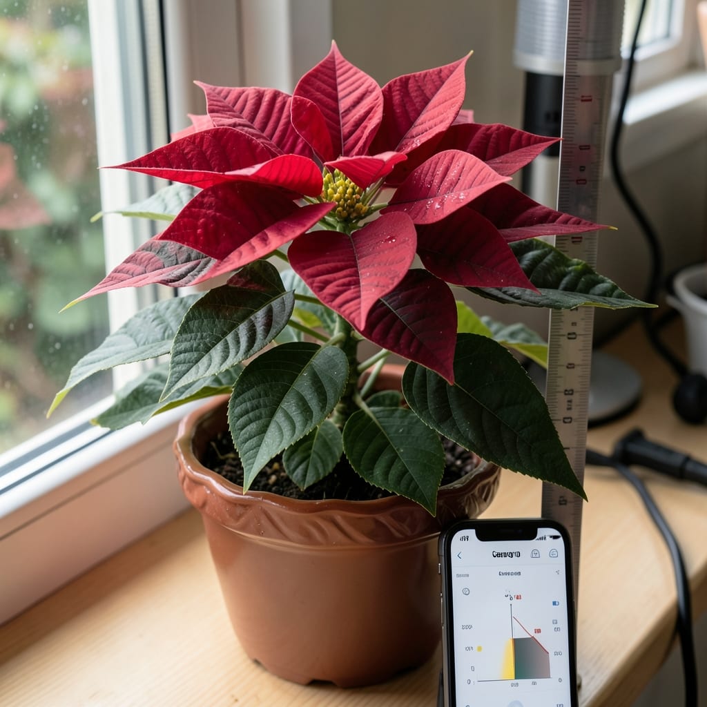 How Much Light Does a Poinsettia Plant Need: Bright Indirect Sun Secrets for Lush Growth
