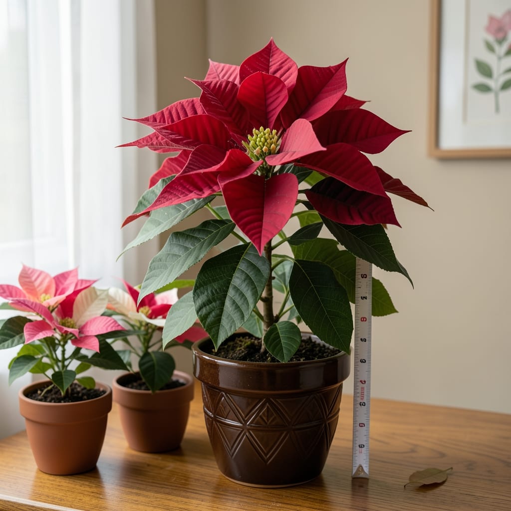 How Tall Can a Poinsettia Grow: Variety-Specific Heights & Care Limits