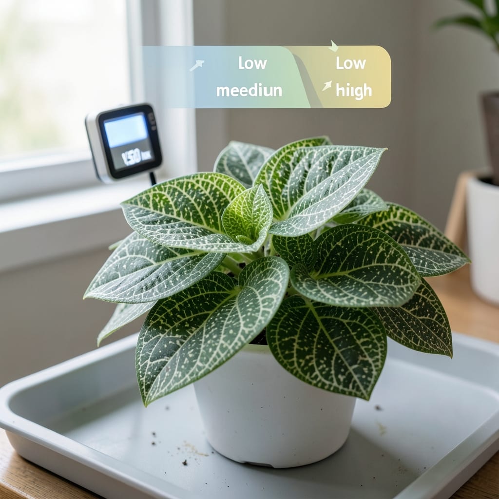 How Much Light Does a Nerve Plant Need: Exact Brightness Zones for Lush Growth